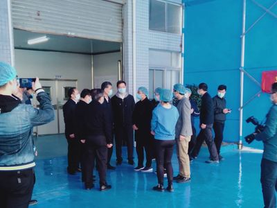 省長馬興瑞親臨海薇舒暢工廠視察疫情防控物資生產情況